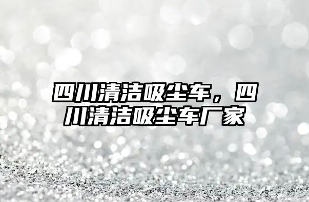 四川清潔吸塵車，四川清潔吸塵車廠家