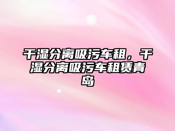 干濕分離吸污車租，干濕分離吸污車租賃青島