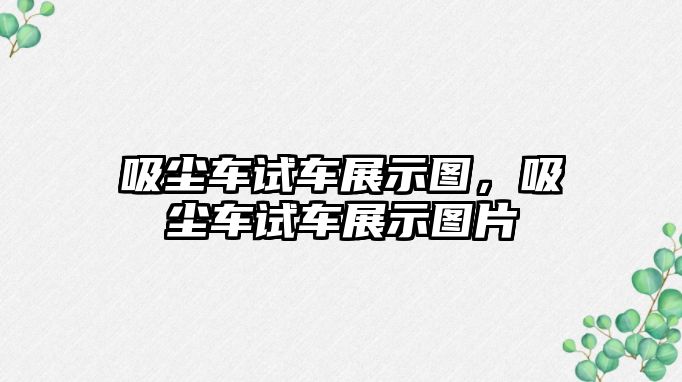 吸塵車試車展示圖，吸塵車試車展示圖片