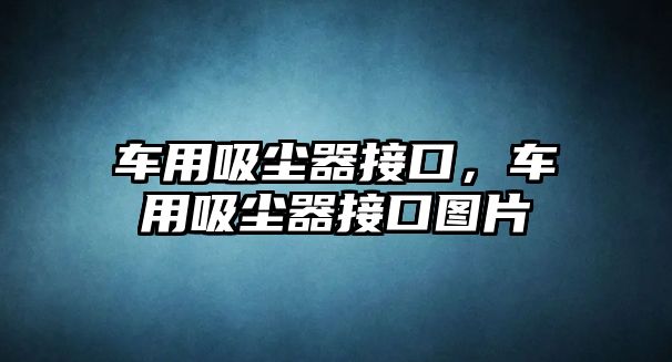 車用吸塵器接口，車用吸塵器接口圖片