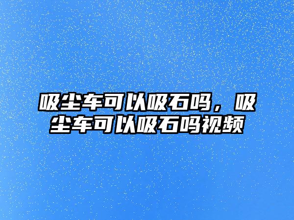 吸塵車可以吸石嗎，吸塵車可以吸石嗎視頻