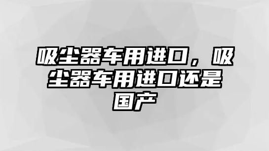 吸塵器車用進口，吸塵器車用進口還是國產(chǎn)