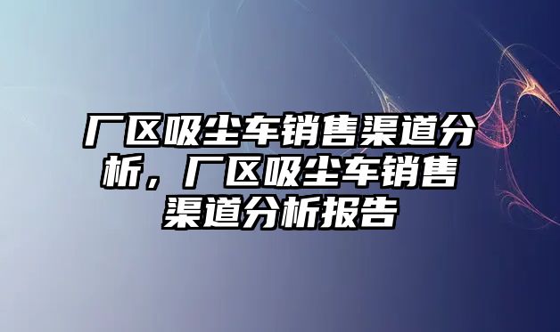 廠區(qū)吸塵車銷售渠道分析，廠區(qū)吸塵車銷售渠道分析報告