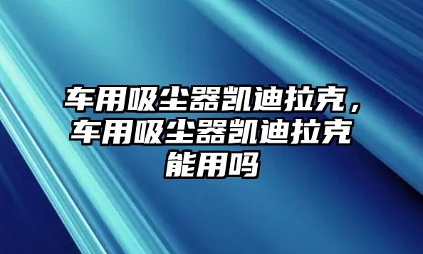 車用吸塵器凱迪拉克，車用吸塵器凱迪拉克能用嗎