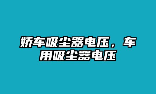 嬌車吸塵器電壓，車用吸塵器電壓