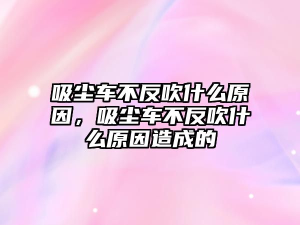 吸塵車不反吹什么原因，吸塵車不反吹什么原因造成的