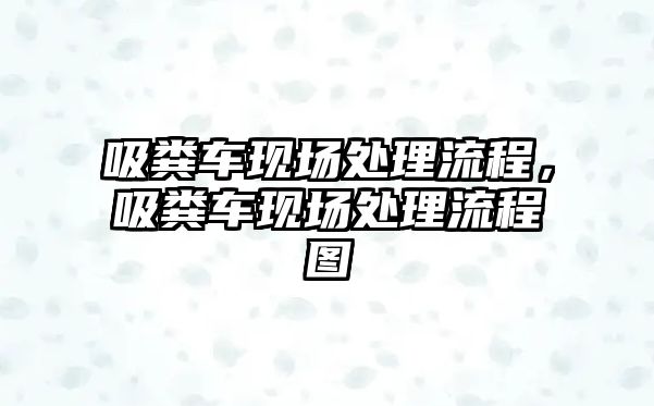 吸糞車現場處理流程，吸糞車現場處理流程圖