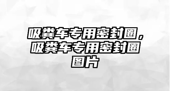 吸糞車專用密封圈，吸糞車專用密封圈圖片