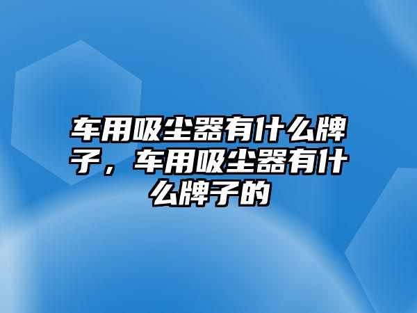 車用吸塵器有什么牌子，車用吸塵器有什么牌子的