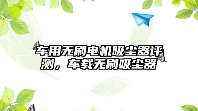 車用無(wú)刷電機(jī)吸塵器評(píng)測(cè)，車載無(wú)刷吸塵器