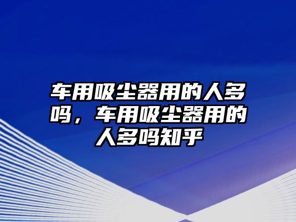 車用吸塵器用的人多嗎，車用吸塵器用的人多嗎知乎