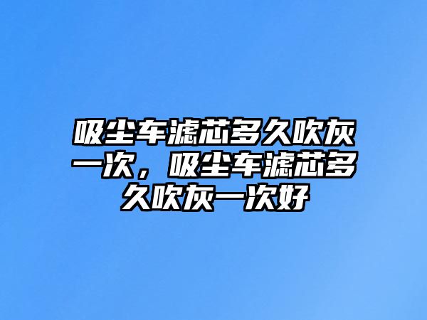 吸塵車濾芯多久吹灰一次，吸塵車濾芯多久吹灰一次好