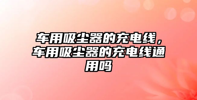 車用吸塵器的充電線，車用吸塵器的充電線通用嗎