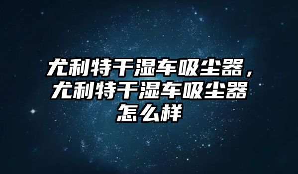 尤利特干濕車吸塵器，尤利特干濕車吸塵器怎么樣