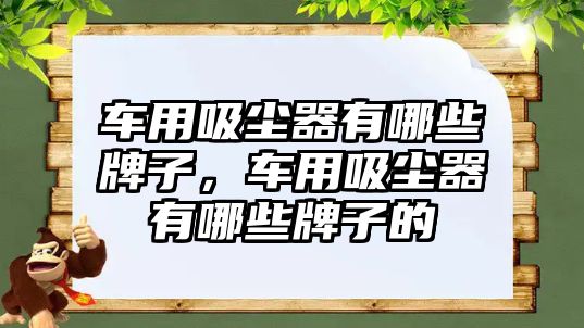 車用吸塵器有哪些牌子，車用吸塵器有哪些牌子的