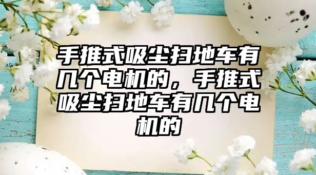 手推式吸塵掃地車有幾個電機的，手推式吸塵掃地車有幾個電機的