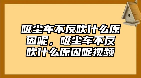 吸塵車不反吹什么原因呢，吸塵車不反吹什么原因呢視頻