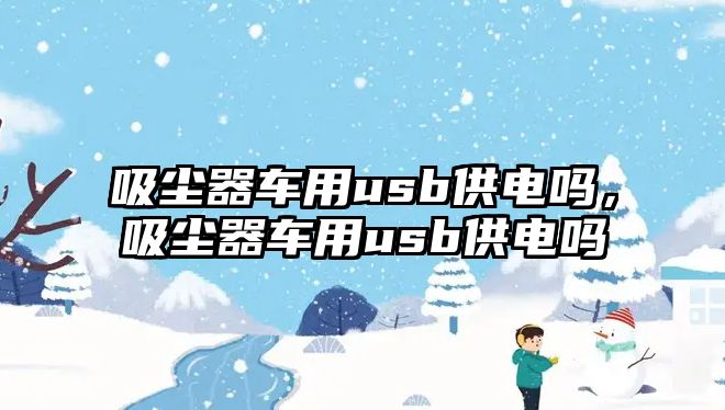 吸塵器車用usb供電嗎，吸塵器車用usb供電嗎