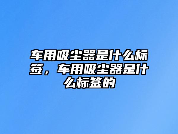 車用吸塵器是什么標簽，車用吸塵器是什么標簽的