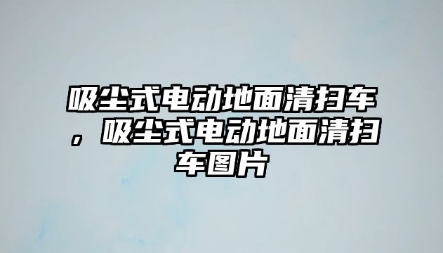 吸塵式電動地面清掃車，吸塵式電動地面清掃車圖片