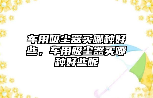 車用吸塵器買哪種好些，車用吸塵器買哪種好些呢