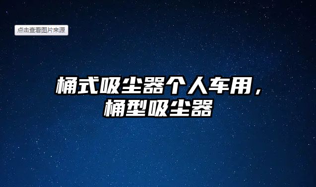 桶式吸塵器個人車用，桶型吸塵器