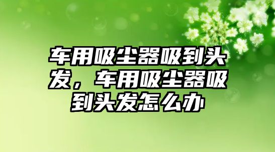 車用吸塵器吸到頭發(fā)，車用吸塵器吸到頭發(fā)怎么辦