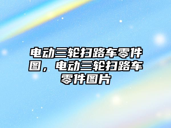 電動三輪掃路車零件圖，電動三輪掃路車零件圖片