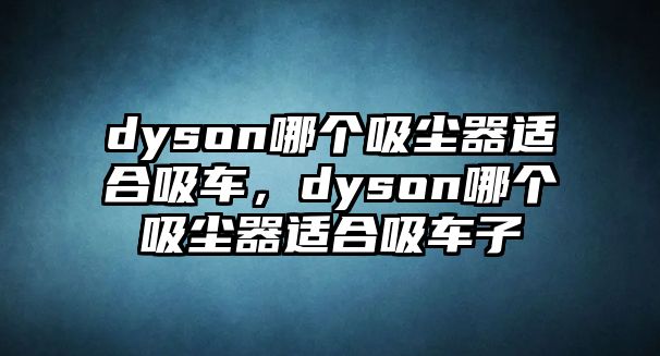 dyson哪個(gè)吸塵器適合吸車，dyson哪個(gè)吸塵器適合吸車子