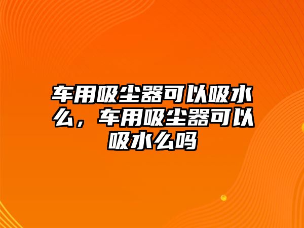 車用吸塵器可以吸水么，車用吸塵器可以吸水么嗎