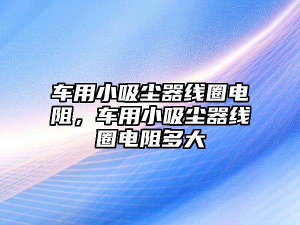 車用小吸塵器線圈電阻，車用小吸塵器線圈電阻多大