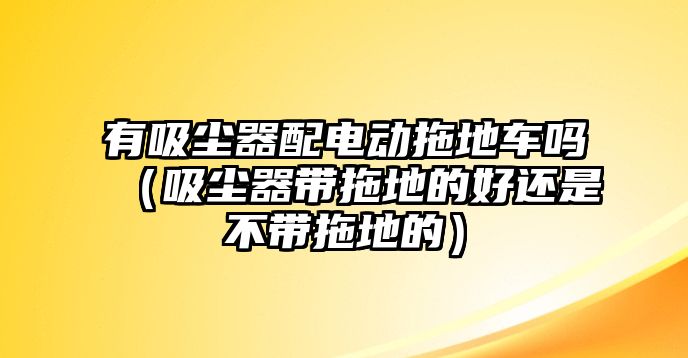 有吸塵器配電動(dòng)拖地車嗎（吸塵器帶拖地的好還是不帶拖地的）