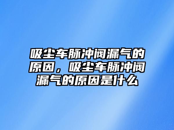 吸塵車脈沖閥漏氣的原因，吸塵車脈沖閥漏氣的原因是什么