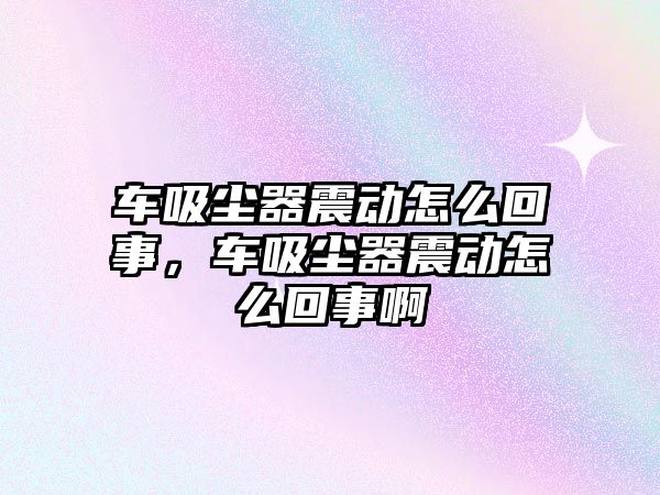 車吸塵器震動怎么回事，車吸塵器震動怎么回事啊