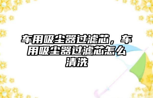 車用吸塵器過濾芯，車用吸塵器過濾芯怎么清洗