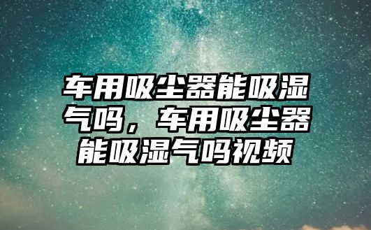 車用吸塵器能吸濕氣嗎，車用吸塵器能吸濕氣嗎視頻