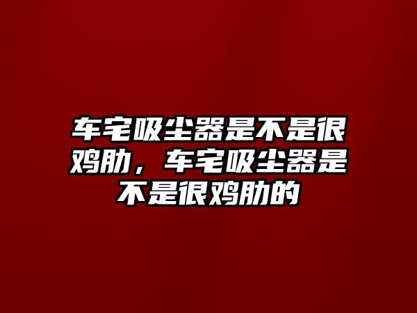 車宅吸塵器是不是很雞肋，車宅吸塵器是不是很雞肋的