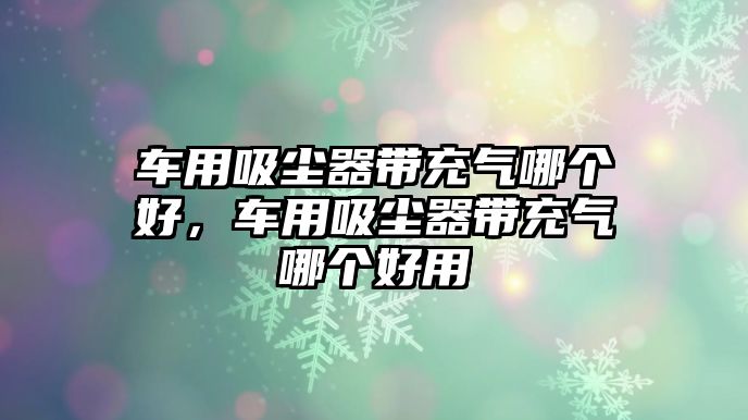 車用吸塵器帶充氣哪個好，車用吸塵器帶充氣哪個好用