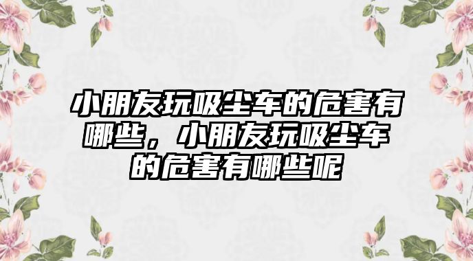 小朋友玩吸塵車的危害有哪些，小朋友玩吸塵車的危害有哪些呢