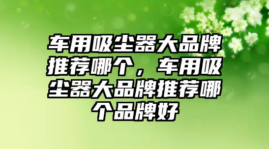 車用吸塵器大品牌推薦哪個(gè)，車用吸塵器大品牌推薦哪個(gè)品牌好