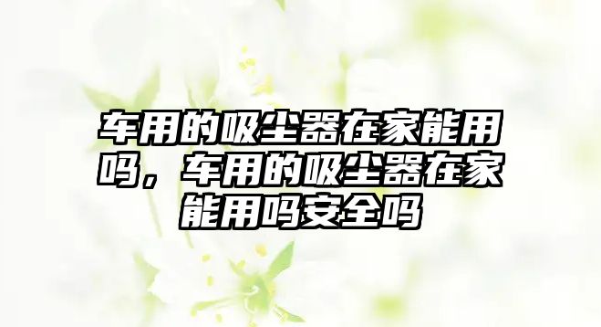 車用的吸塵器在家能用嗎，車用的吸塵器在家能用嗎安全嗎