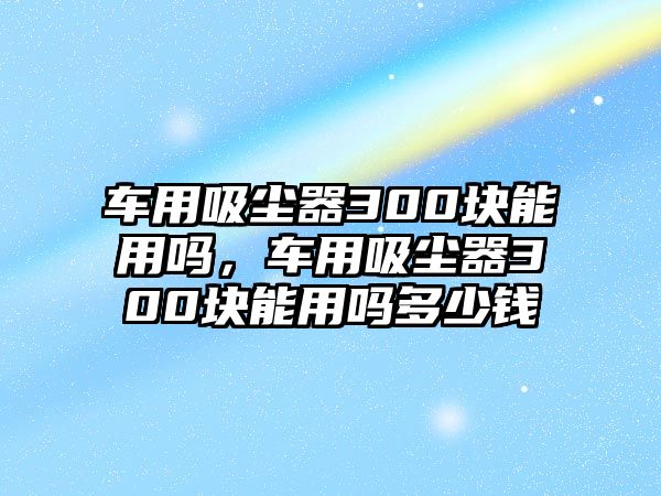 車用吸塵器300塊能用嗎，車用吸塵器300塊能用嗎多少錢