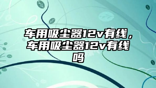 車用吸塵器12v有線，車用吸塵器12v有線嗎