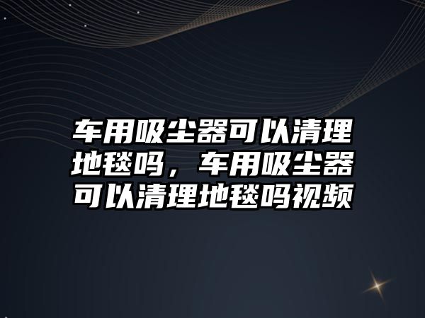 車用吸塵器可以清理地毯?jiǎn)?，車用吸塵器可以清理地毯?jiǎn)嵋曨l