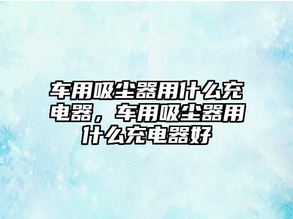 車用吸塵器用什么充電器，車用吸塵器用什么充電器好