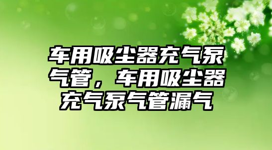 車用吸塵器充氣泵氣管，車用吸塵器充氣泵氣管漏氣