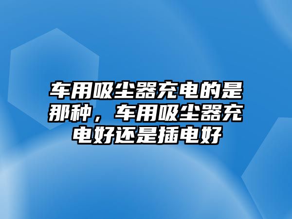 車用吸塵器充電的是那種，車用吸塵器充電好還是插電好