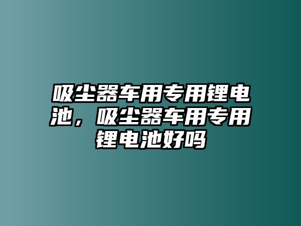 吸塵器車用專用鋰電池，吸塵器車用專用鋰電池好嗎