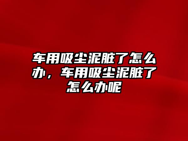 車用吸塵泥臟了怎么辦，車用吸塵泥臟了怎么辦呢