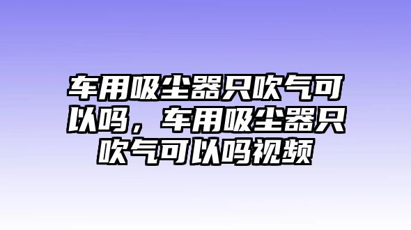 車(chē)用吸塵器只吹氣可以嗎，車(chē)用吸塵器只吹氣可以嗎視頻